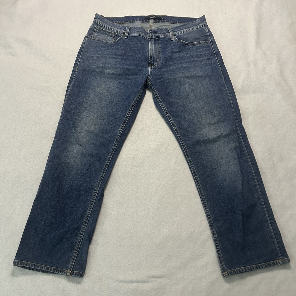 Hudson Byron Straight Jeans Mens 36 Blue Stretch Denim Los Angeles Classic Fit